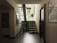 House in modern style (hall)