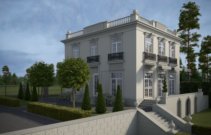 Жилой дом (AutoCad+3dmax)