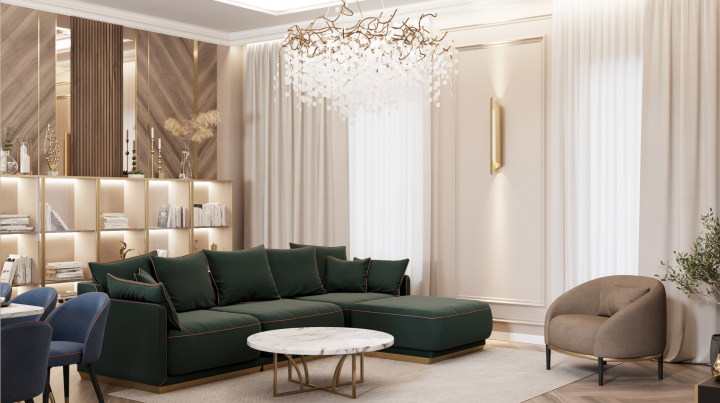 Визуализация гостиной