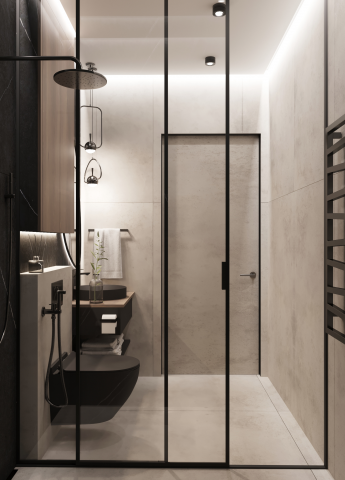 Дизайн, визуализация интерьера ванной