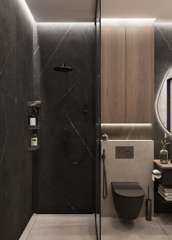 Дизайн, визуализация интерьера ванной