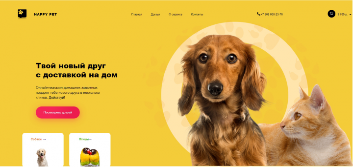 Happy pet
