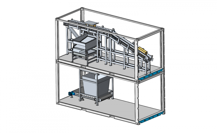 Конвейер сортировки материала