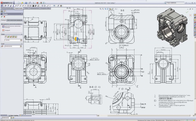 solidworks чертеж