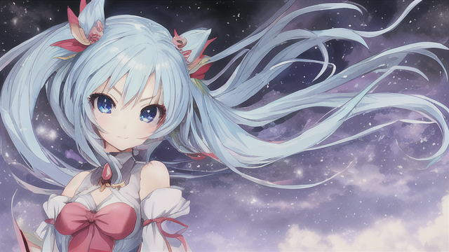 Синеволосая девочка