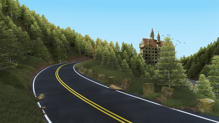 sunny road