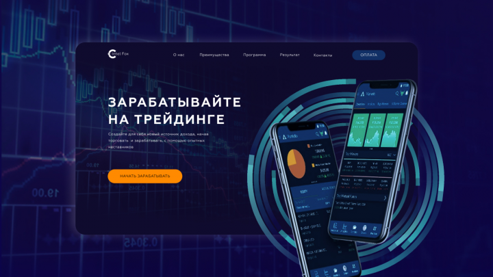 Лендинг квиз Трейдинг