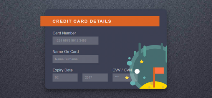 Форма банковской карты