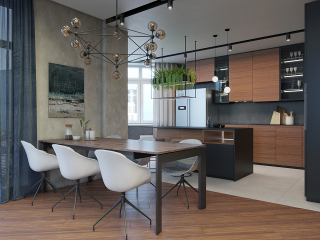 Визуализация квартиры в современном стиле