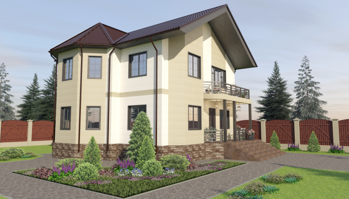 Визуализация фасада