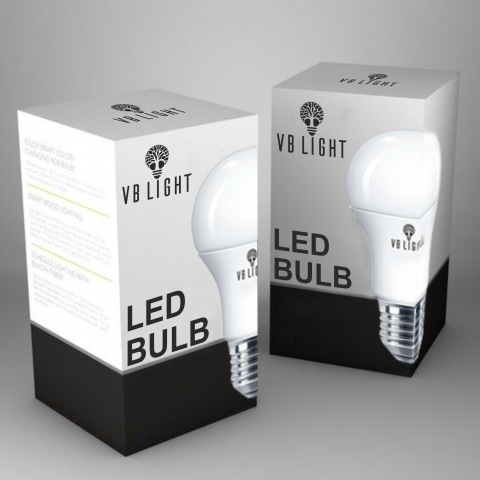 Создание логотипа и дизайн упаковки лампочек