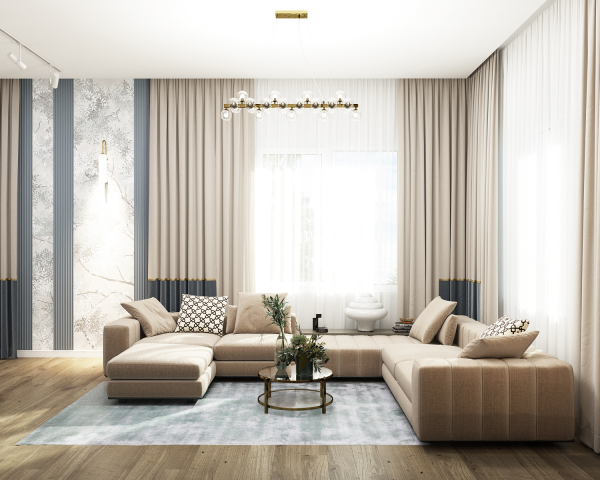 Дизайн-проект кухни-гостиной