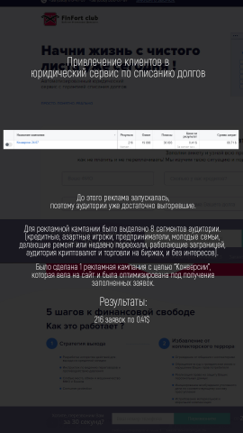 Запуск кампаний для БФЛ