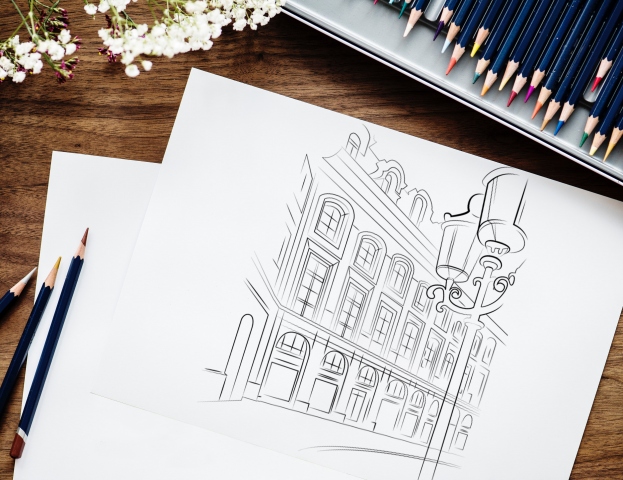 Иконка в виде эскиза