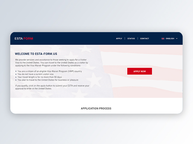 ESTA FORM - Американская Виза