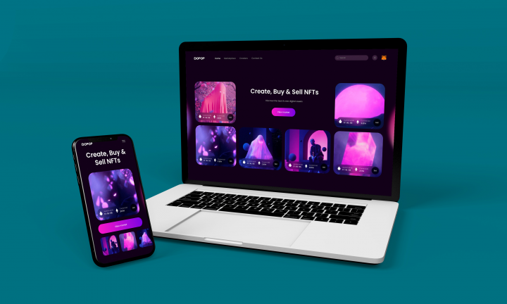 Сайт по продаже и покупке NFT