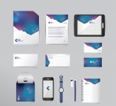 Free mock-up business vector set