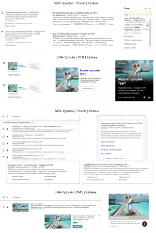 Туристическое агентство – Директ + Adwords
