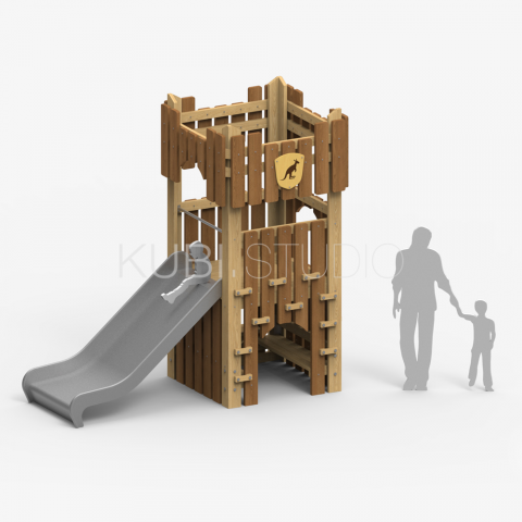 Детская крепость с домиком №12