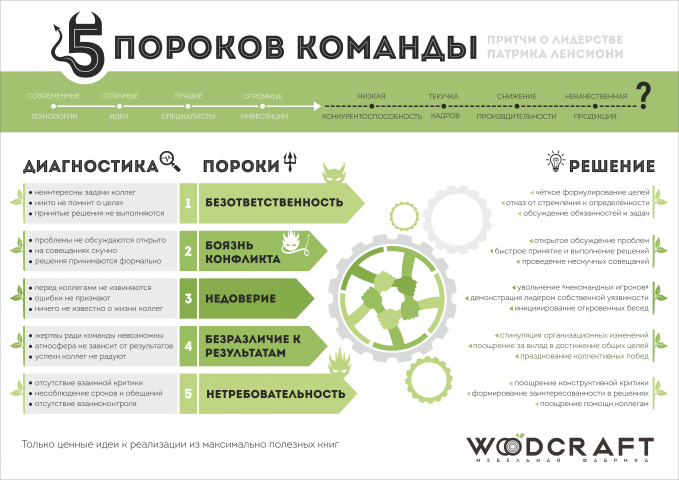 5 пороков команды