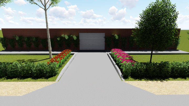 Въезд в частный двор