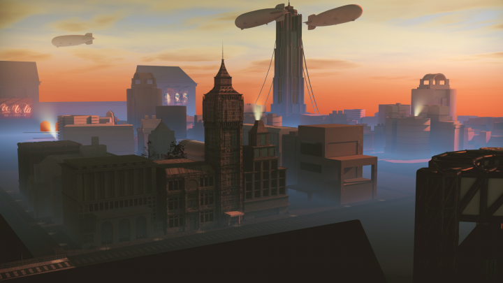 Стимпанк город