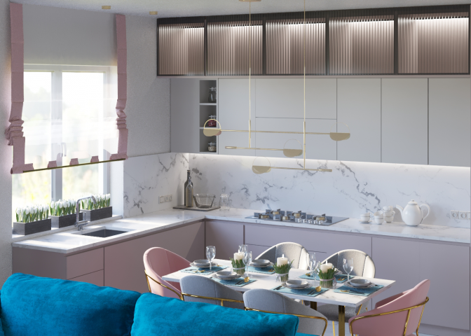 Визуализация кухни в 3dsMax