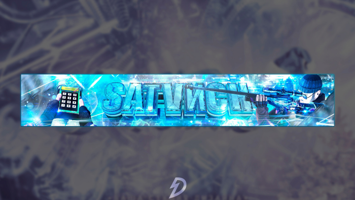 Шапка для YouTube 3D