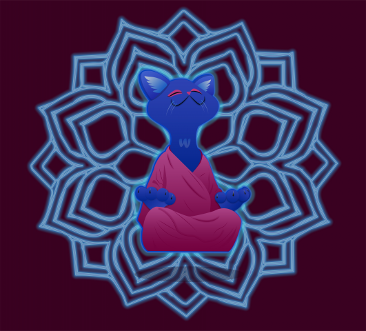 Кот йог