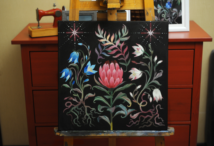 Картина гуашью.