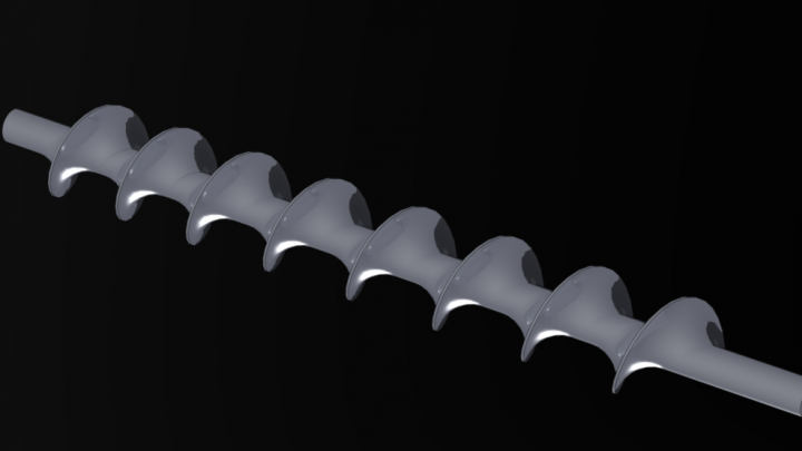 Шнек конвеерный с разным шагом