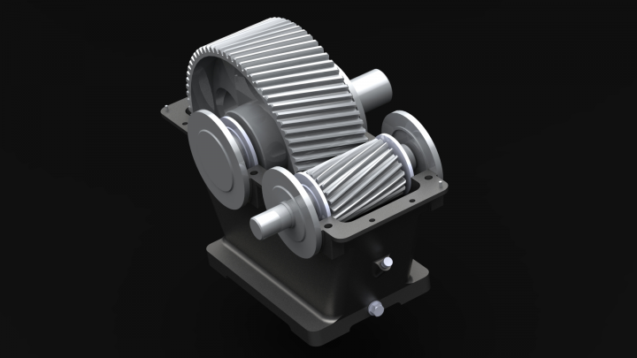 Одноступенчатый цилиндрический редуктор