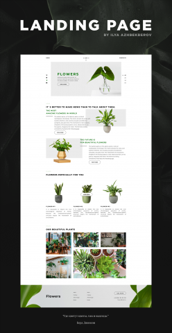 Дизайн сайта "Цветы"