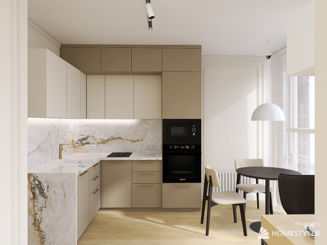 Дизайн-проект квартиры 39 кв. м. для студентки ЖК Галактика г. С