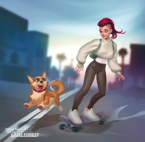 My dog and me