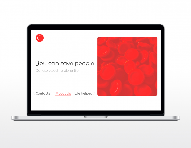 Дизайн сайта - Донорства крови
