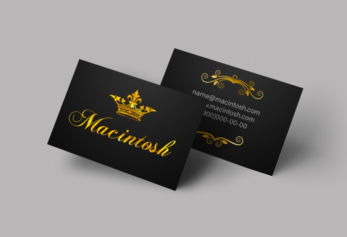 Визитка "магазин пальто и строгих костюмов"