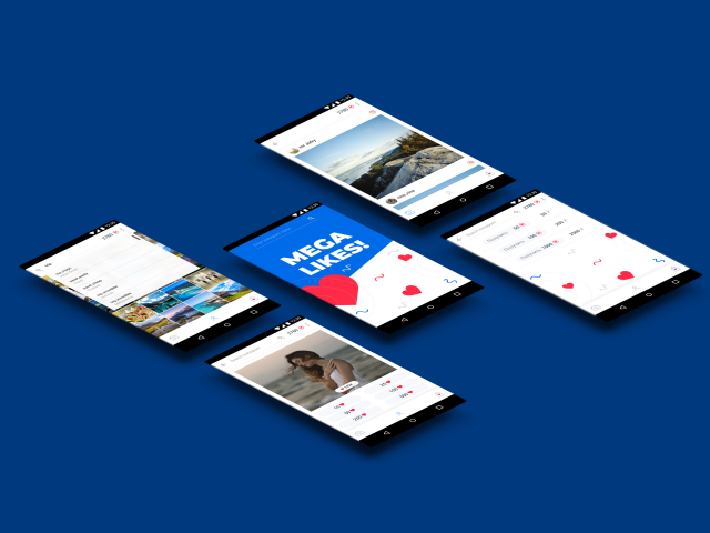 Дизайн мобильного приложения для Android Mega_likes