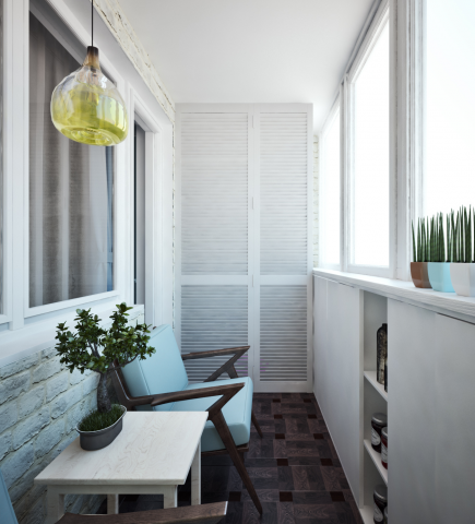 3д-визуализация лоджии