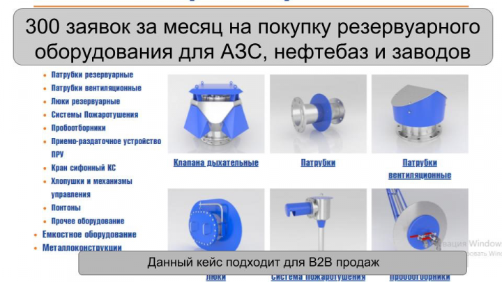 300 заявок за месяц на резервуарное оборудование для АЗС