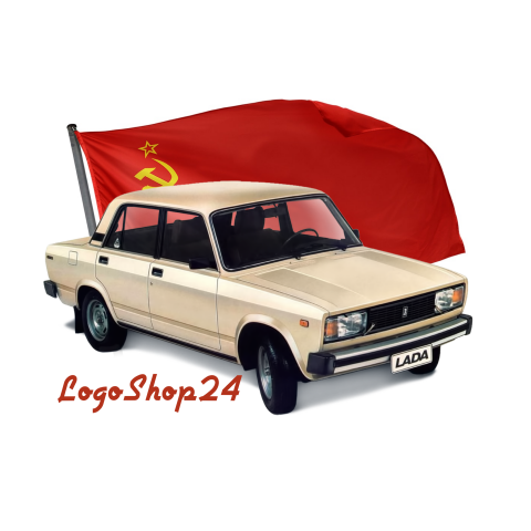 Логотип с авто для группы или инстаграм.