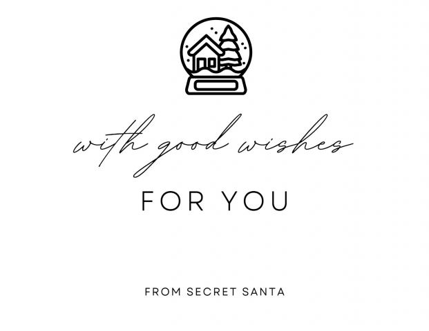 новогодняя открытка с пожеланием