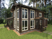 Коттедж из клеенного бруса
