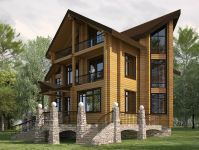 Коттедж из клеенного бруса