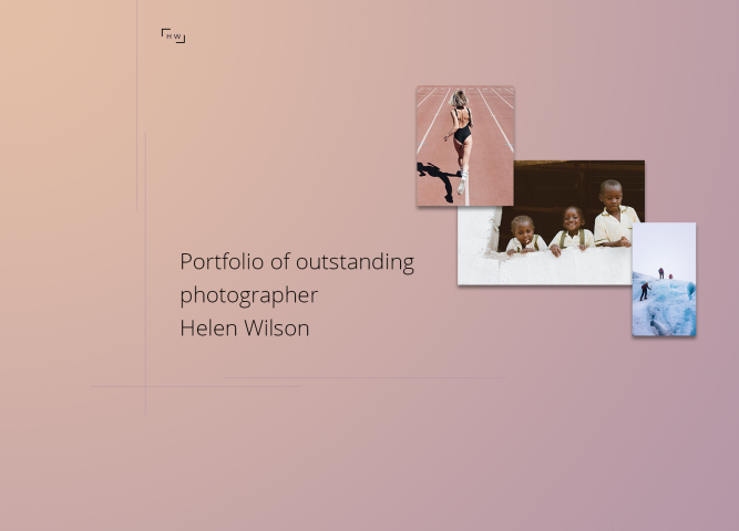 Сайт портфолио для фотографа