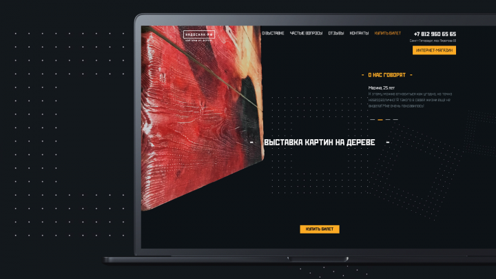 Сайт для "Выстваки на досках" CMS WordPress