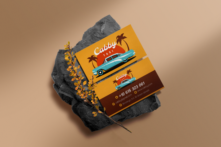 Визитка в ретро стиле