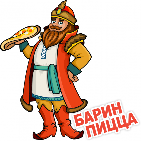 Персонаж пиццерии, вектор