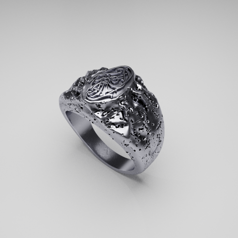 Кольцо "Камень с символом"