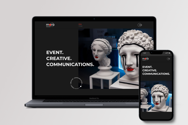 Landing page для Event-агенства MARA STUDIO
